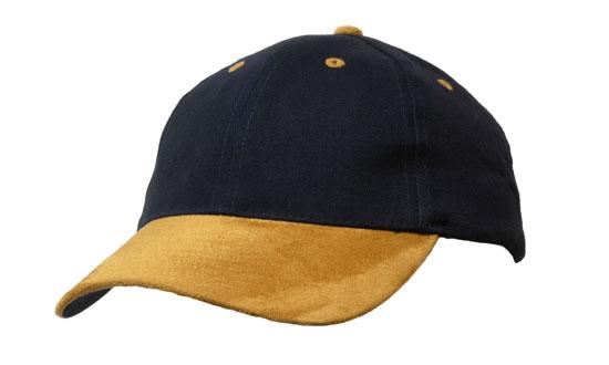 Headwear 6PNL Regular Brushed Cotton Cap w/- Suede Peak