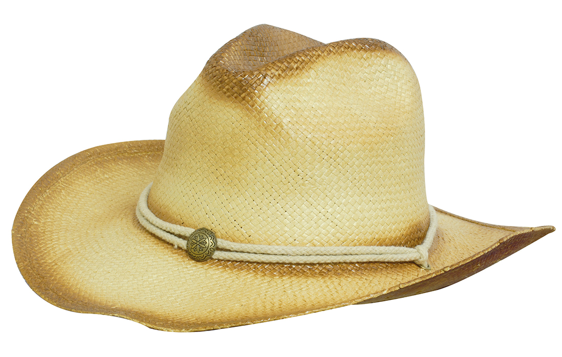 Headwear Sprayed Cowboy Hat w/- String Band