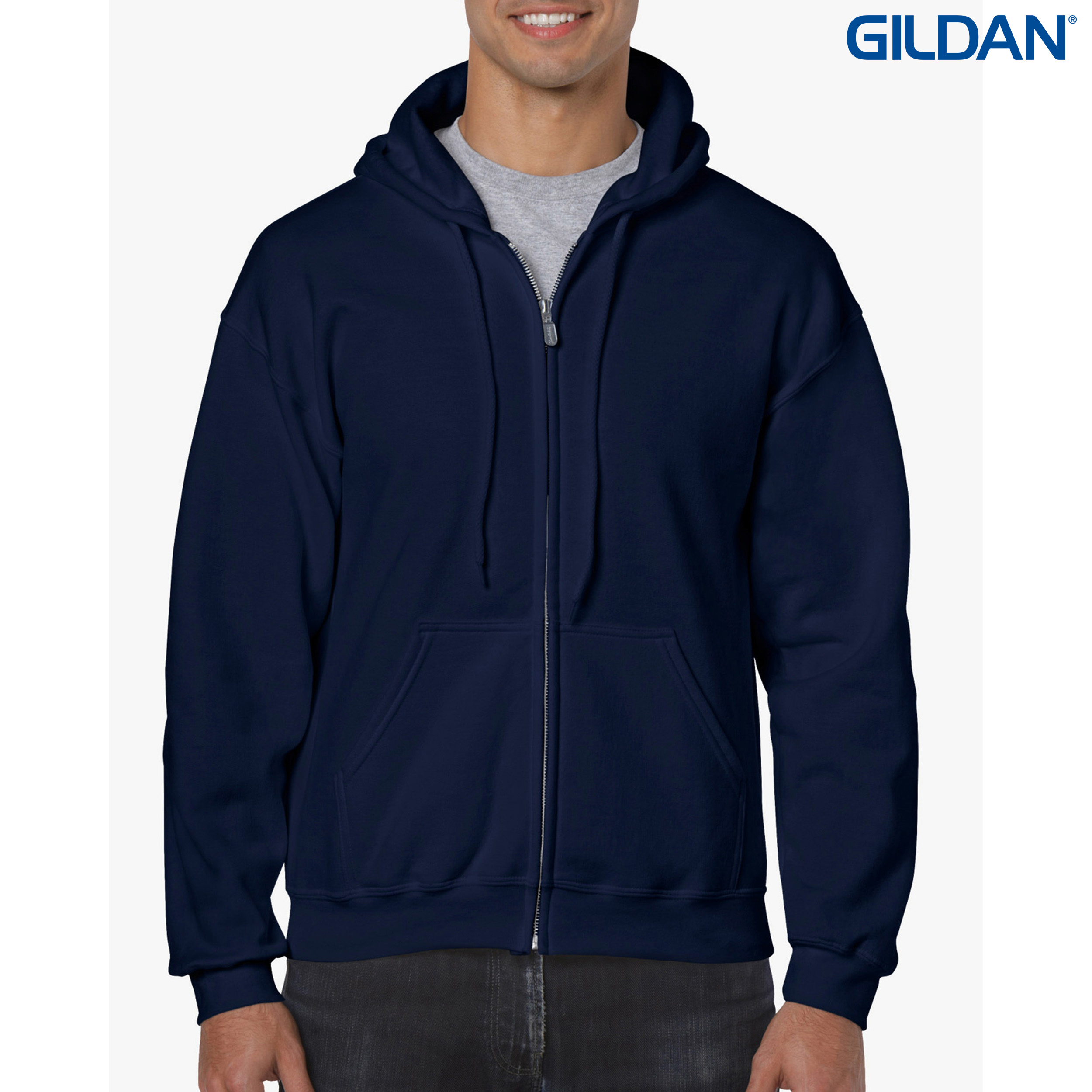 Premium Apparel 18600 Gildan Adult Zip Hoody - Oversize