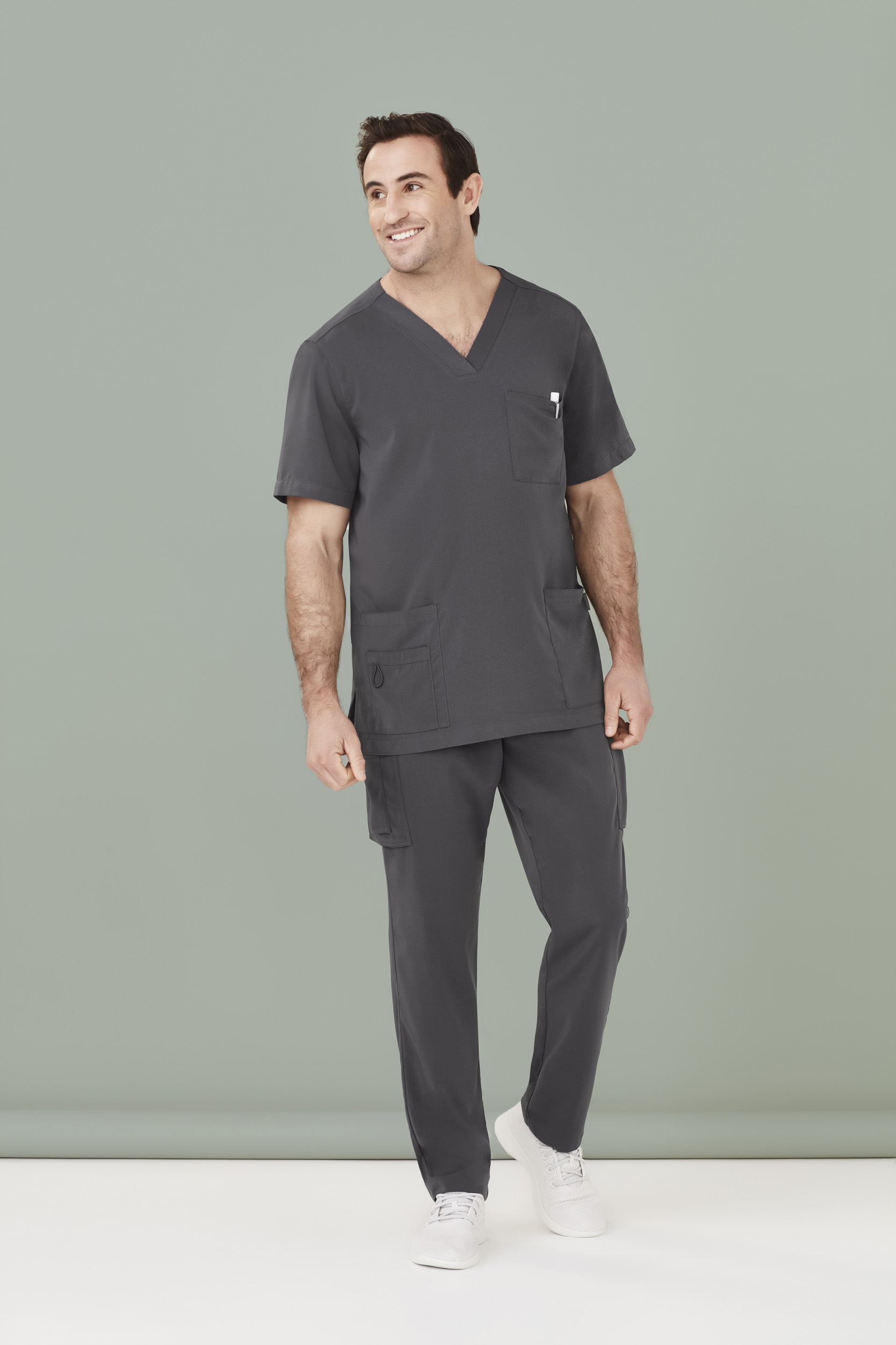 Biz Care Mens Avery Multi-Pocket Scrub Pant