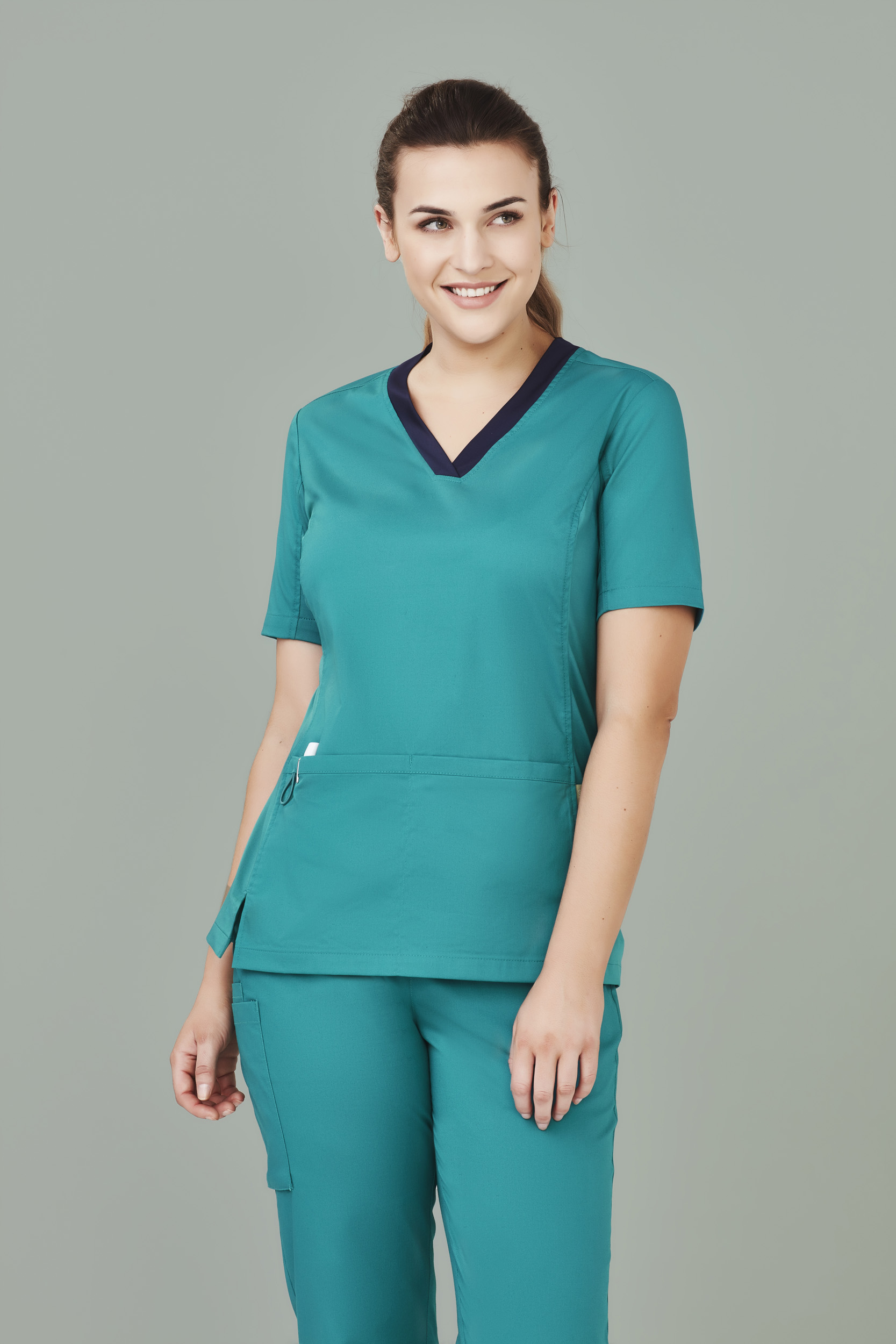 Biz Care Womens Riley V-Neck Scrub Top