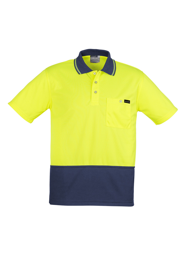 Syzmik Mens Comfort Back S/S Polo