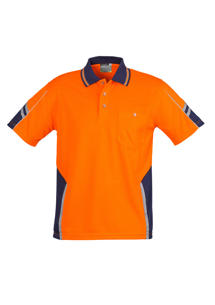 Syzmik Mens Hi Vis Squad S/S Polo