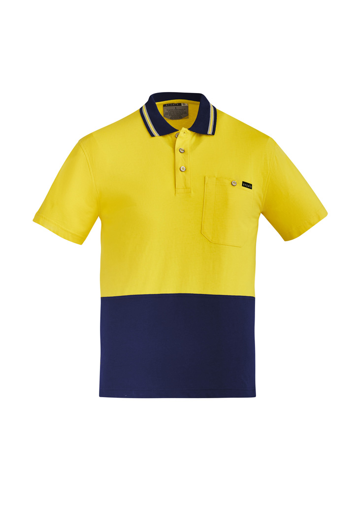 Syzmik Mens Hi Vis Cotton S/S Polo