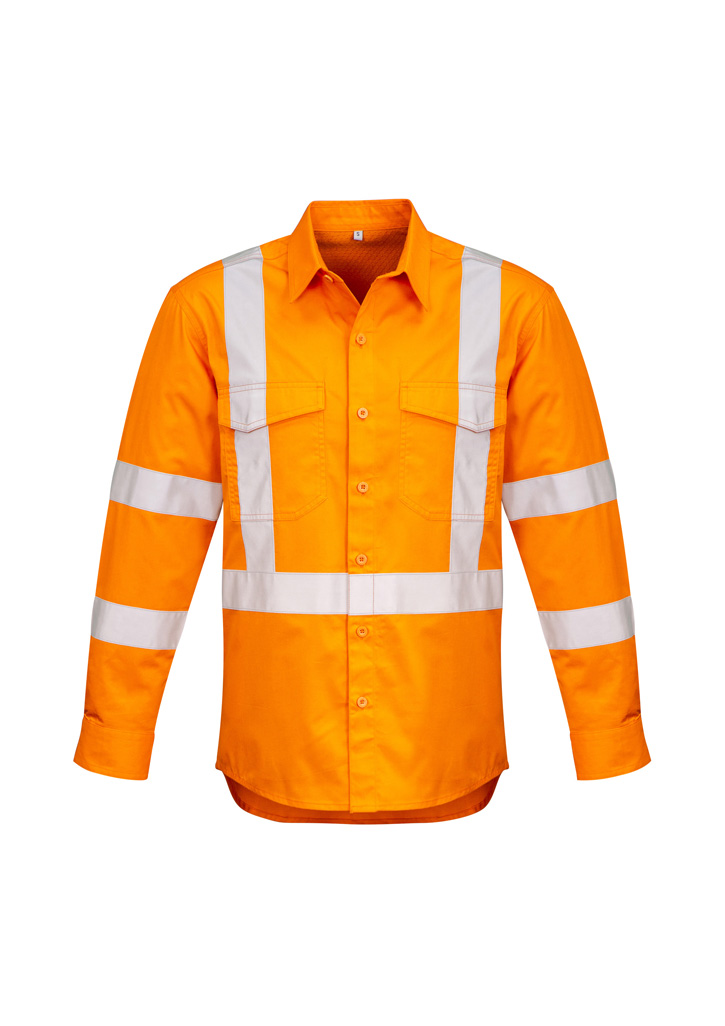 Syzmik Mens Hi Vis X Back Taped Shirts