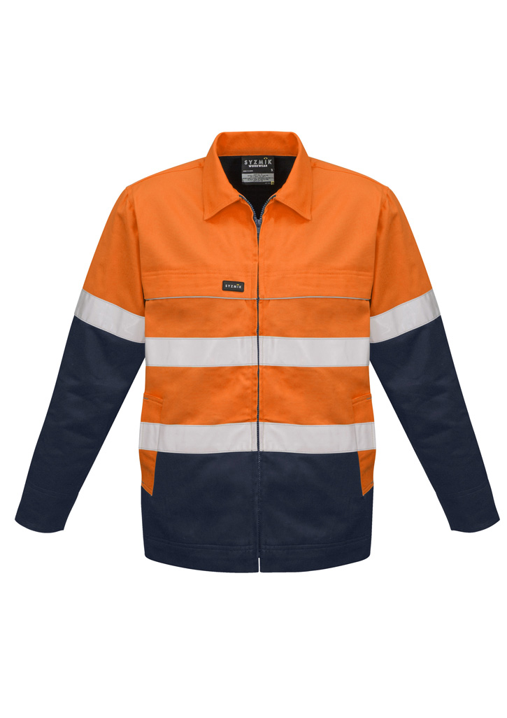 Syzmik Mens Hi Vis Cotton Drill Jacket