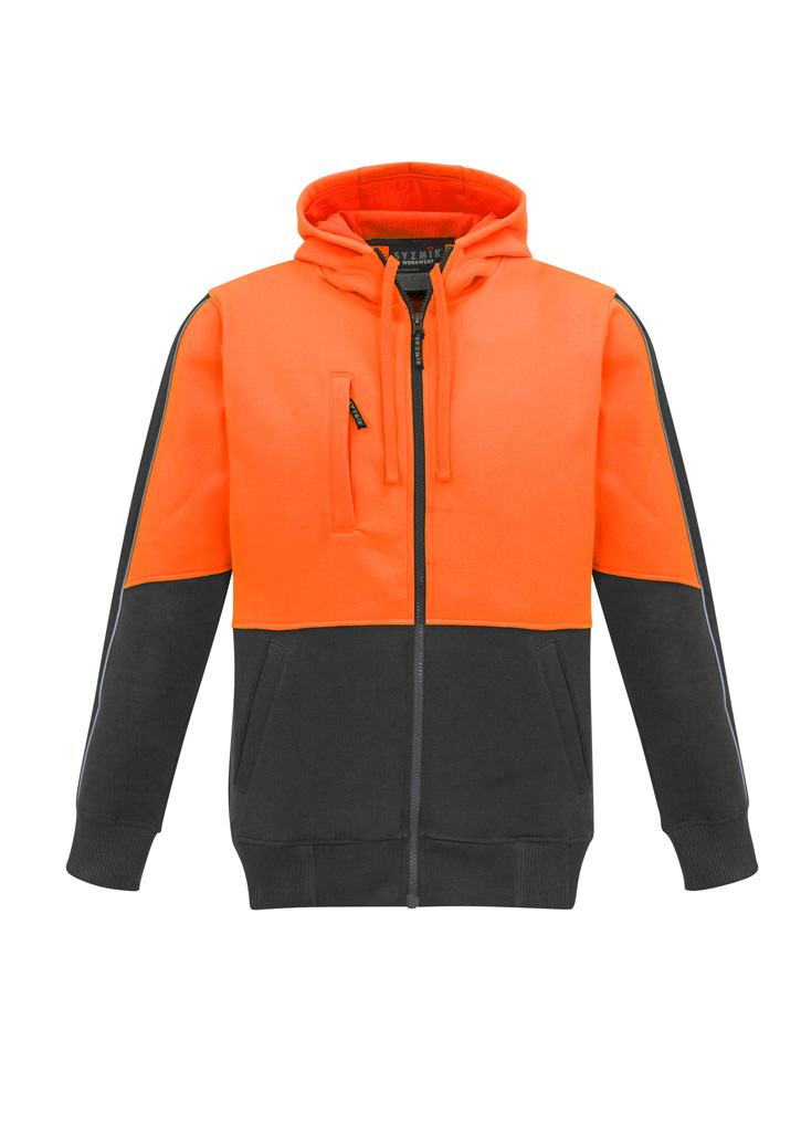 Syzmik Unisex Hi Vis Full Zip Hoodie