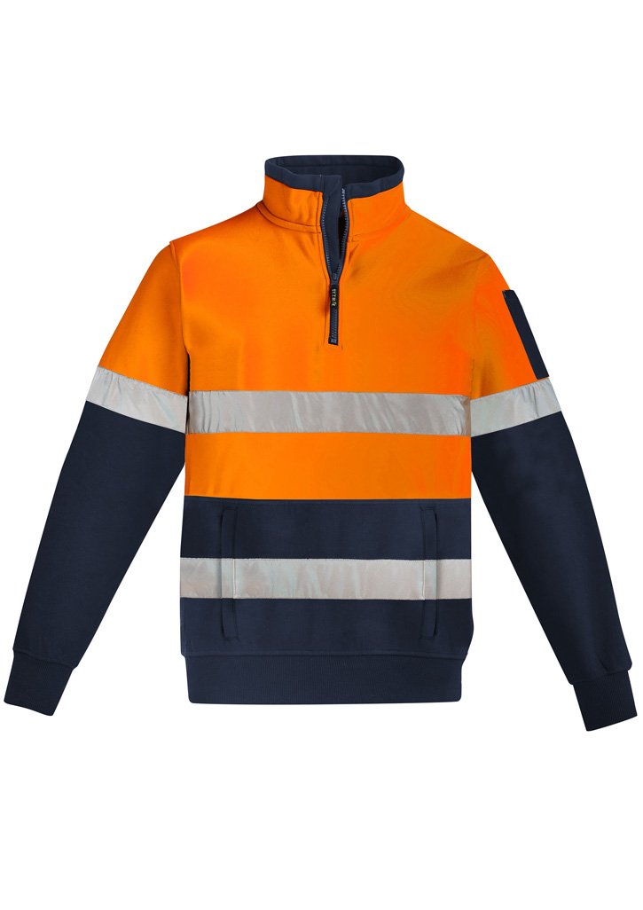 Syzmik Mens Hi Vis 1/4 Zip Pullover - Hoop Taped