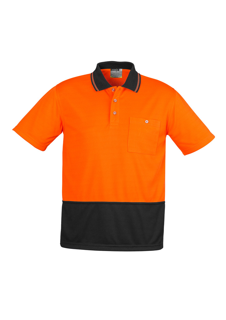 Syzmik Unisex Hi Vis Basic Spliced Polo - Short Sleeve