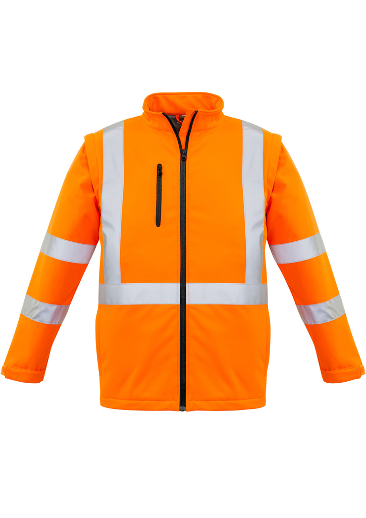 Syzmik Unisex Hi Vis 2 in 1 X Back Soft Shell Jacket