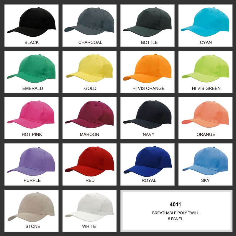 Headwear 5PNL Breathable Poly/Twill Cap (No Front Seam)