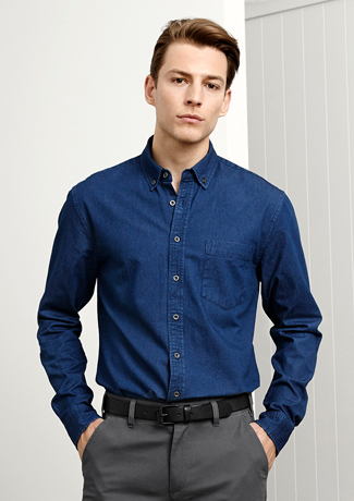 Biz Collection Indie Mens Long Sleeve Shirts