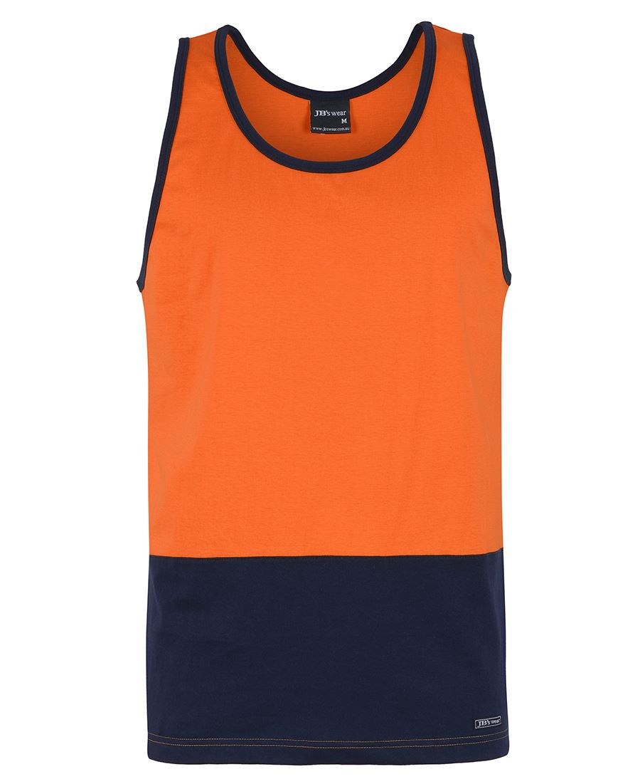 JB's Hi Vis Cotton Singlet - OS