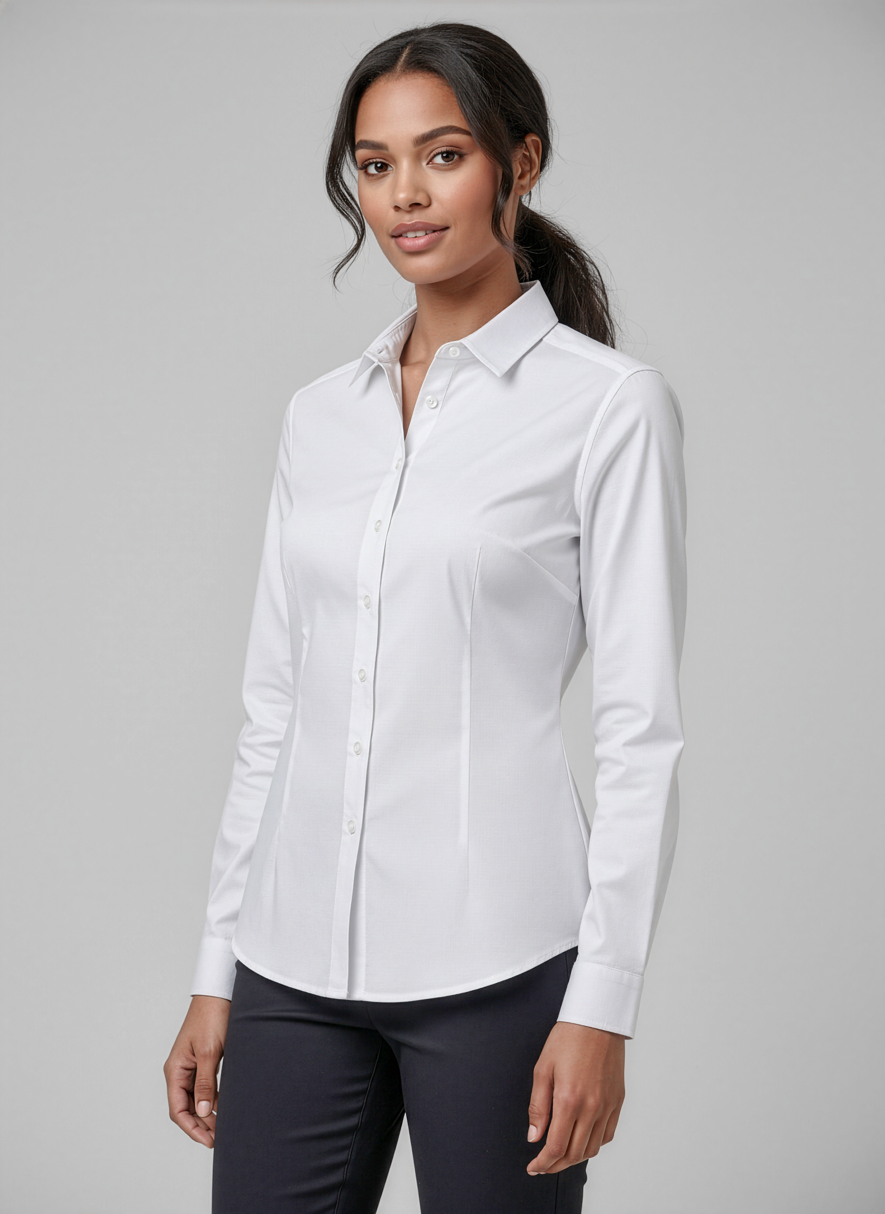 Dalton Womens L/S Teflon Coated Easy Care Shirt