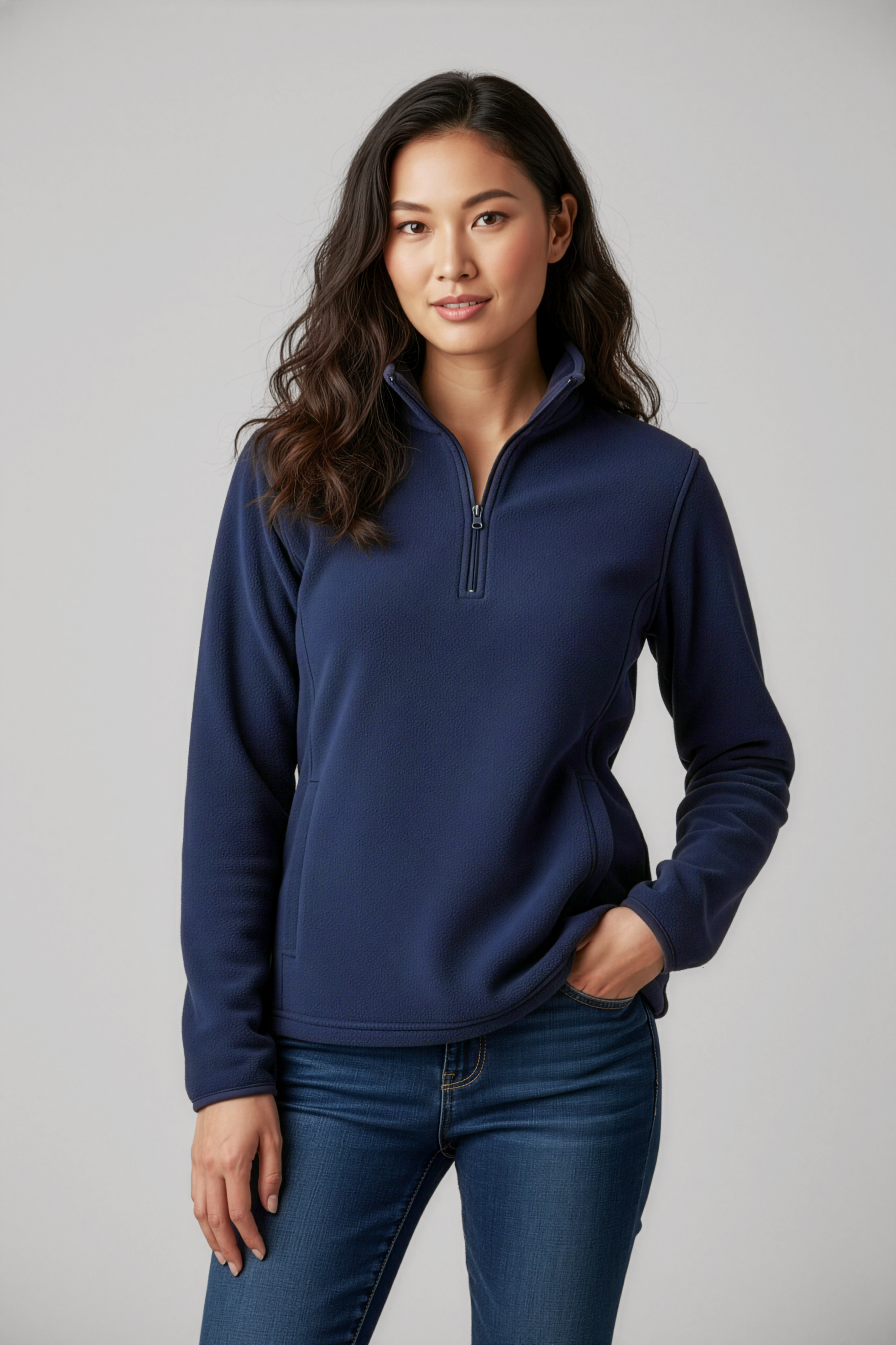 Biz Collection Ladies Trinity 1/2 Zip Pullover