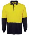 JB's Hi Vis L/S Cotton Polo