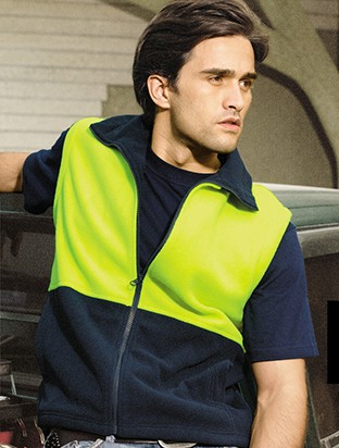 Hi Vis Polar Fleece Safety Vest