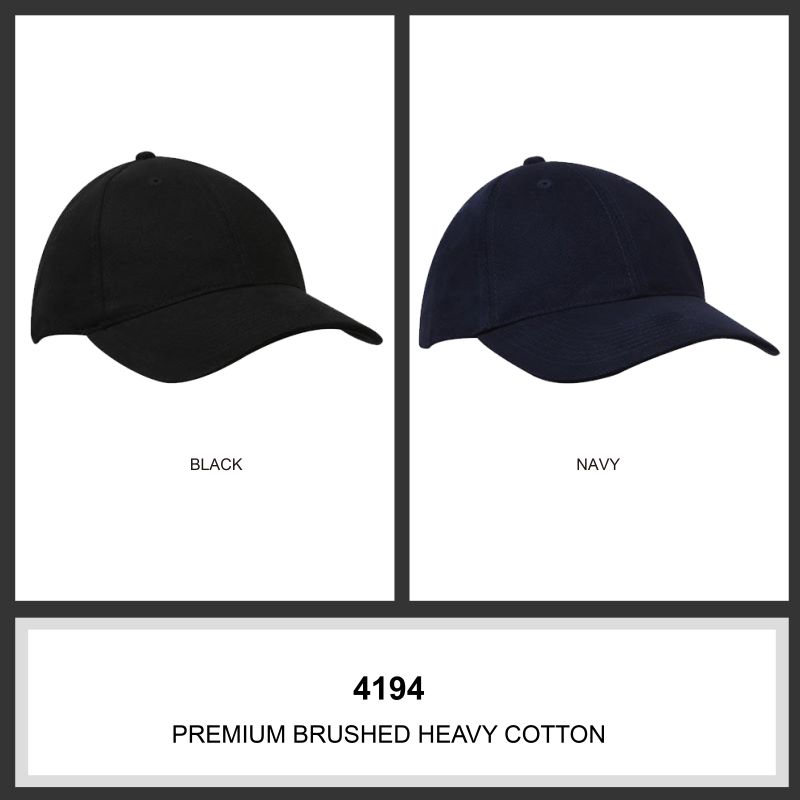 Headwear 6PNL Premium Brushed Cotton Cap w/- Metal Buckle
