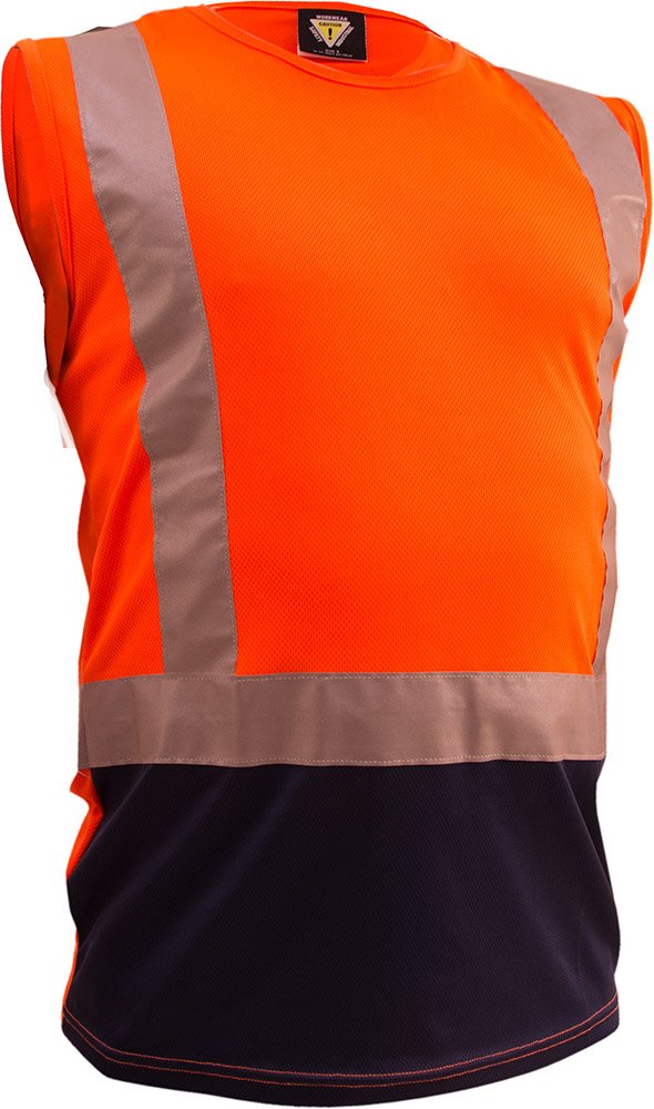 Esko D/N H-back Singlet Orange/Navy