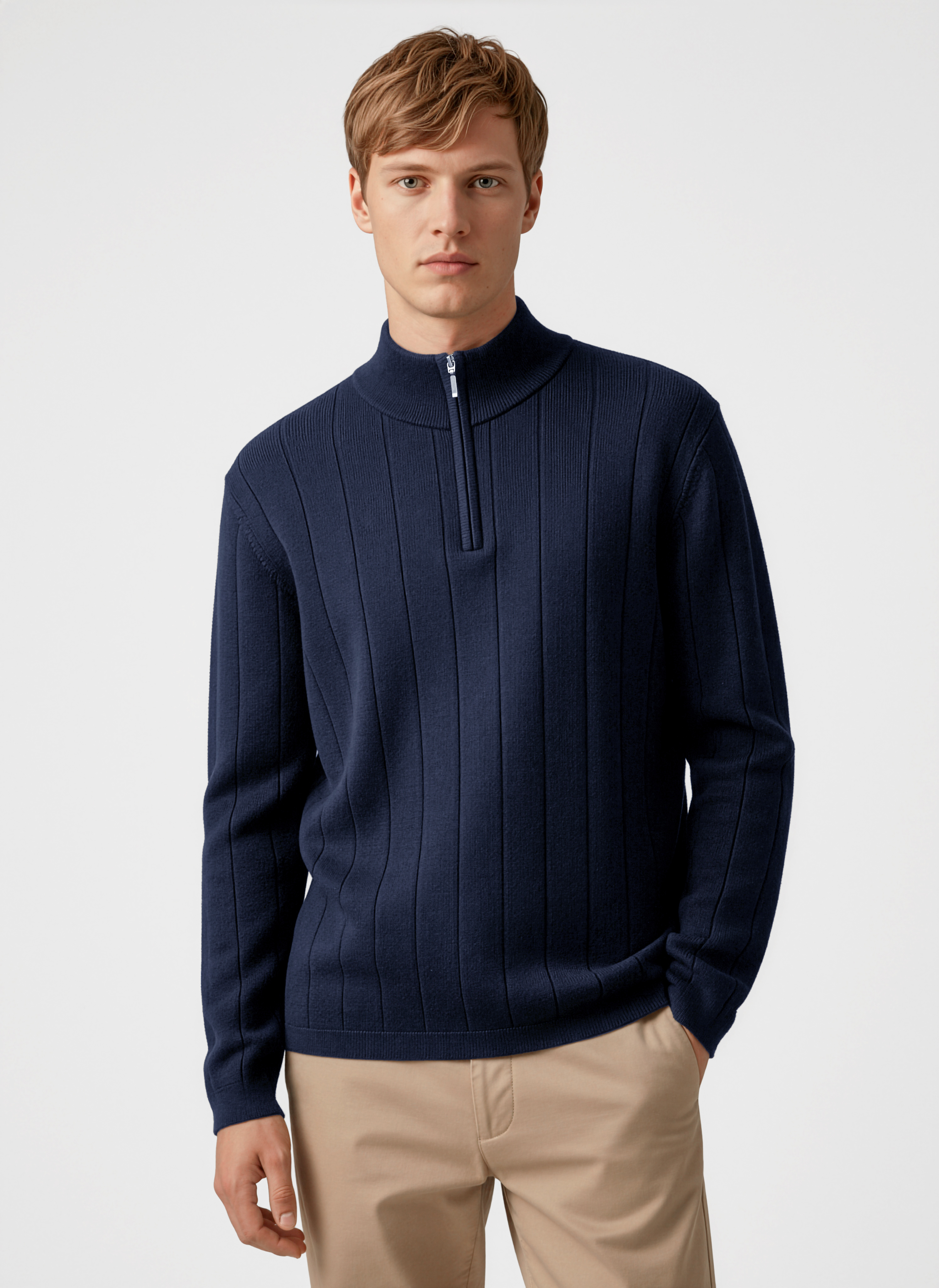 Biz Collection Mens 80/20 Wool-Rich Pullover