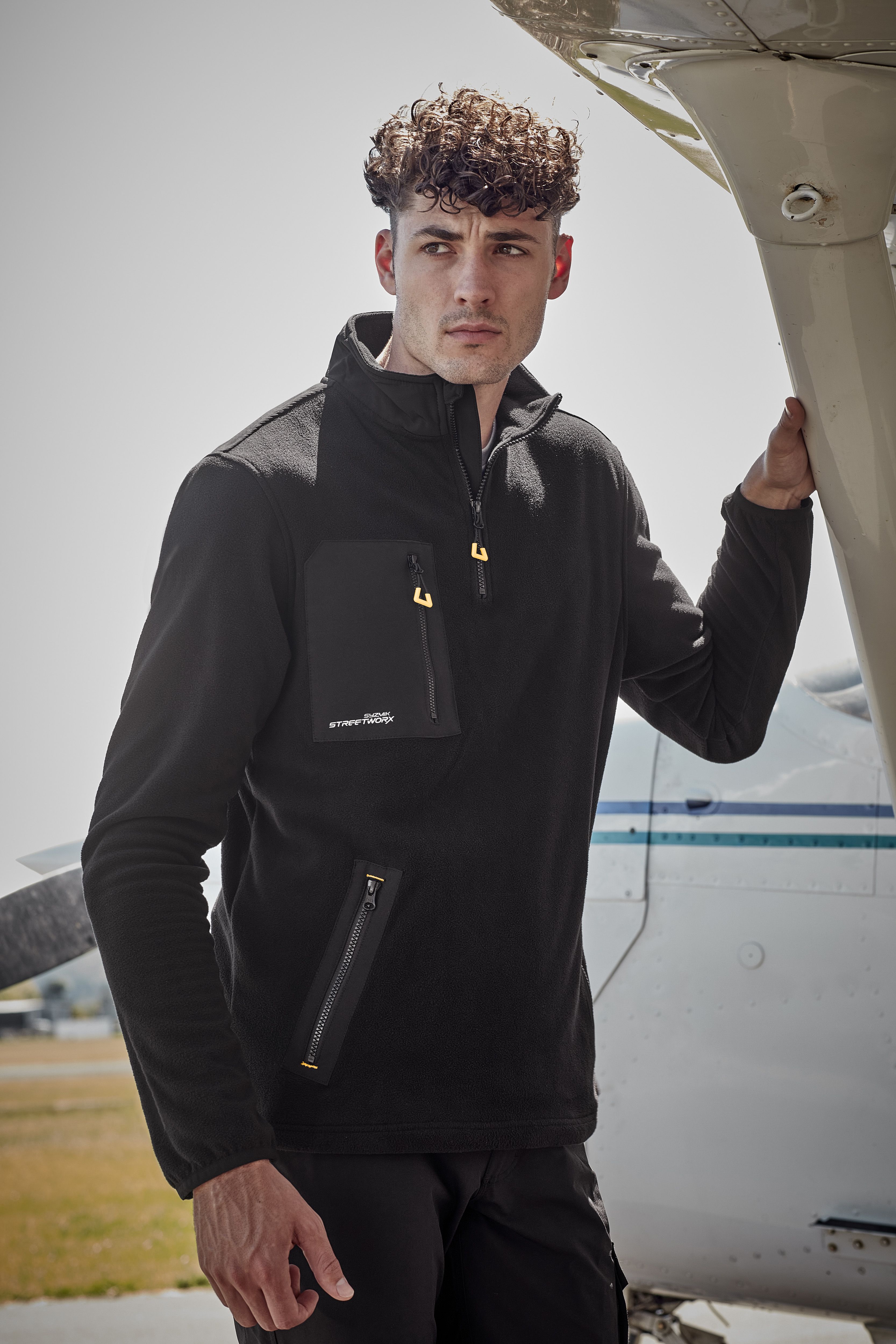 Unisex Streetworx Lightweight 1/4 Zip Polar Fleece
