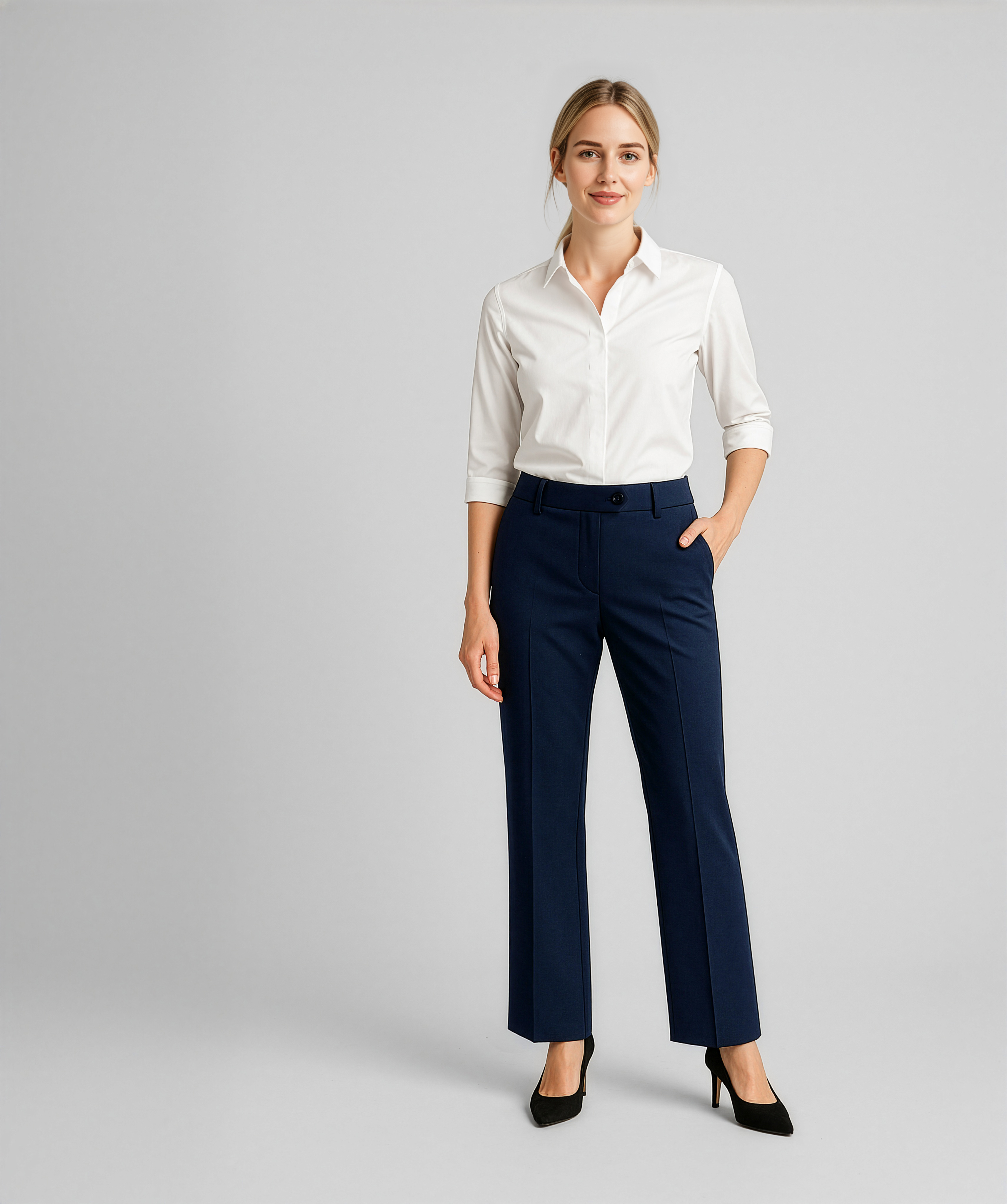 Biz Corporates Womens Adjustable Waist Pant
