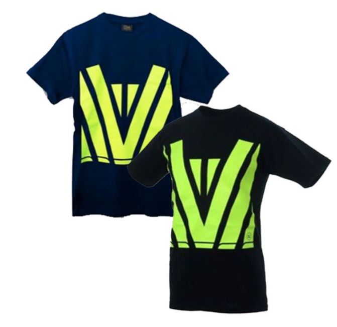 Merch Dept Hi Vis Tee - Navy