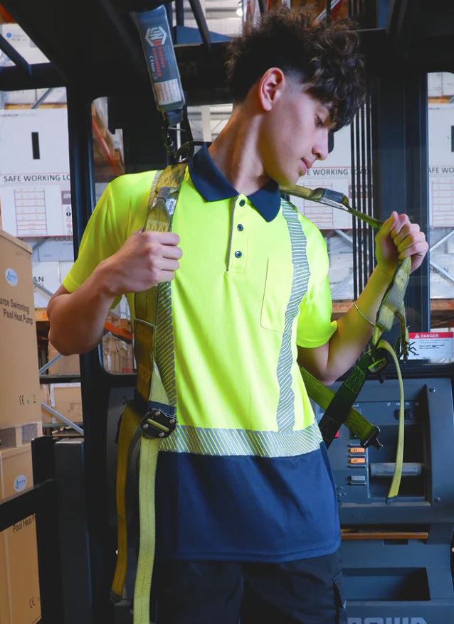 Workguard Recycled Hi Vis Short Sleeve Day/Night Polo