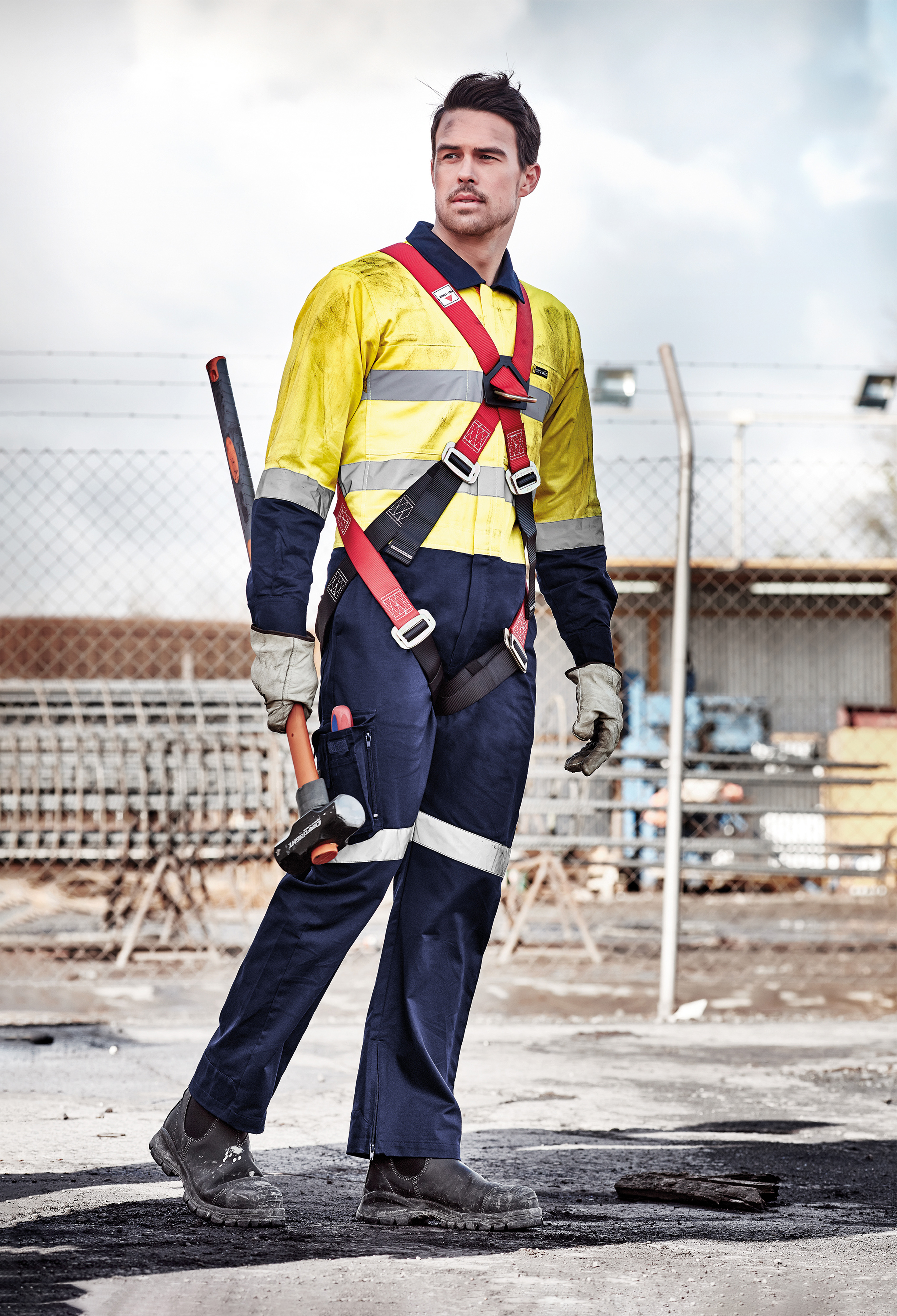 Syzmik Mens Rugged Cooling Taped Overall