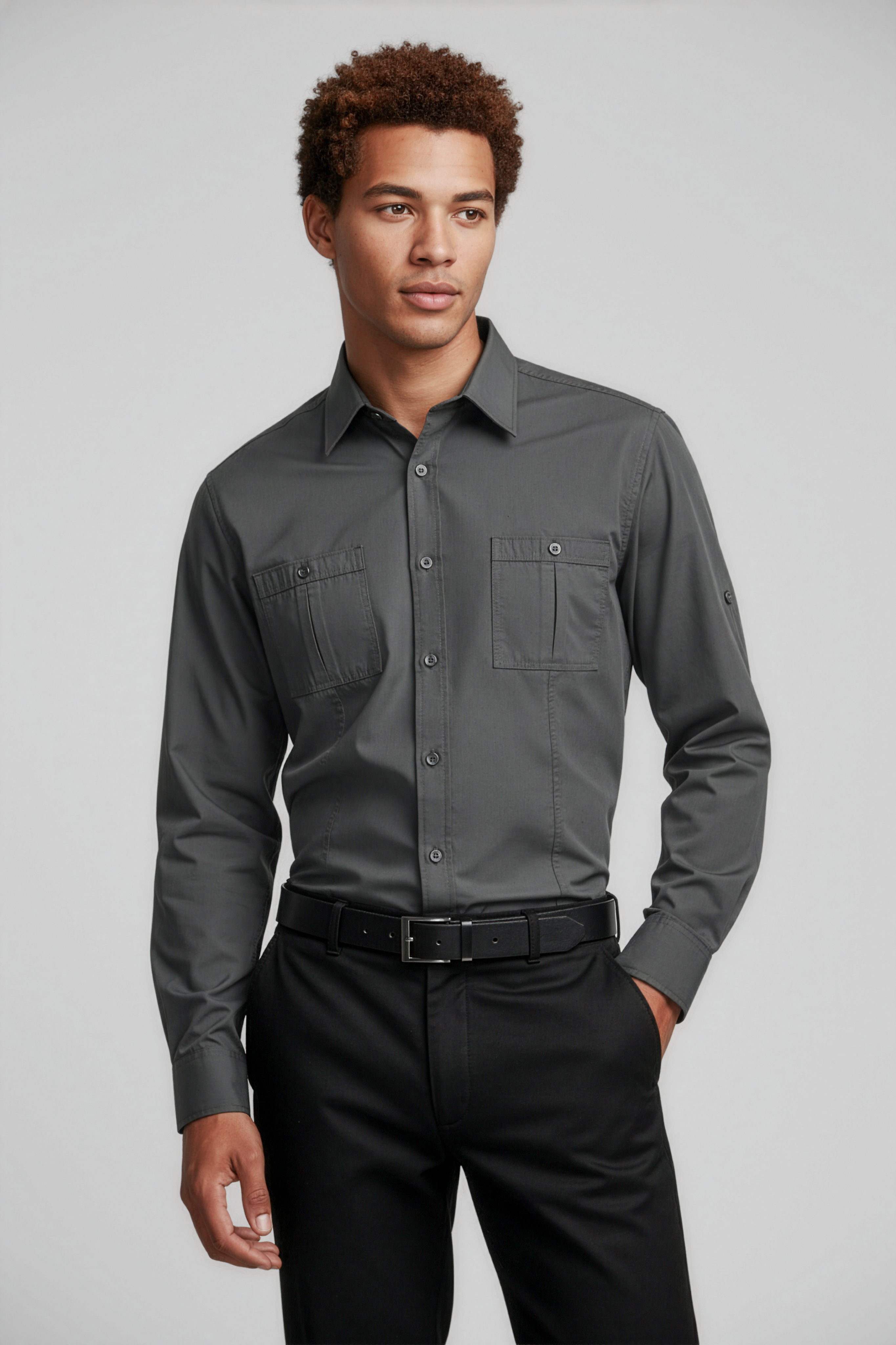Biz Collection Mens Bondi Long Sleeve Shirts