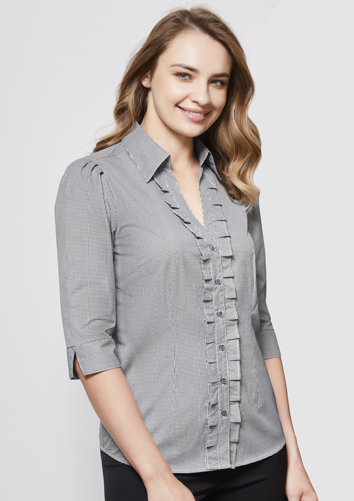 Biz Collection Ladies Edge 3/4 Sleeve Shirts