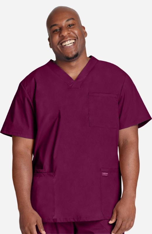 Cherokee Workwear Professional Men's V-Neck Scrub Top