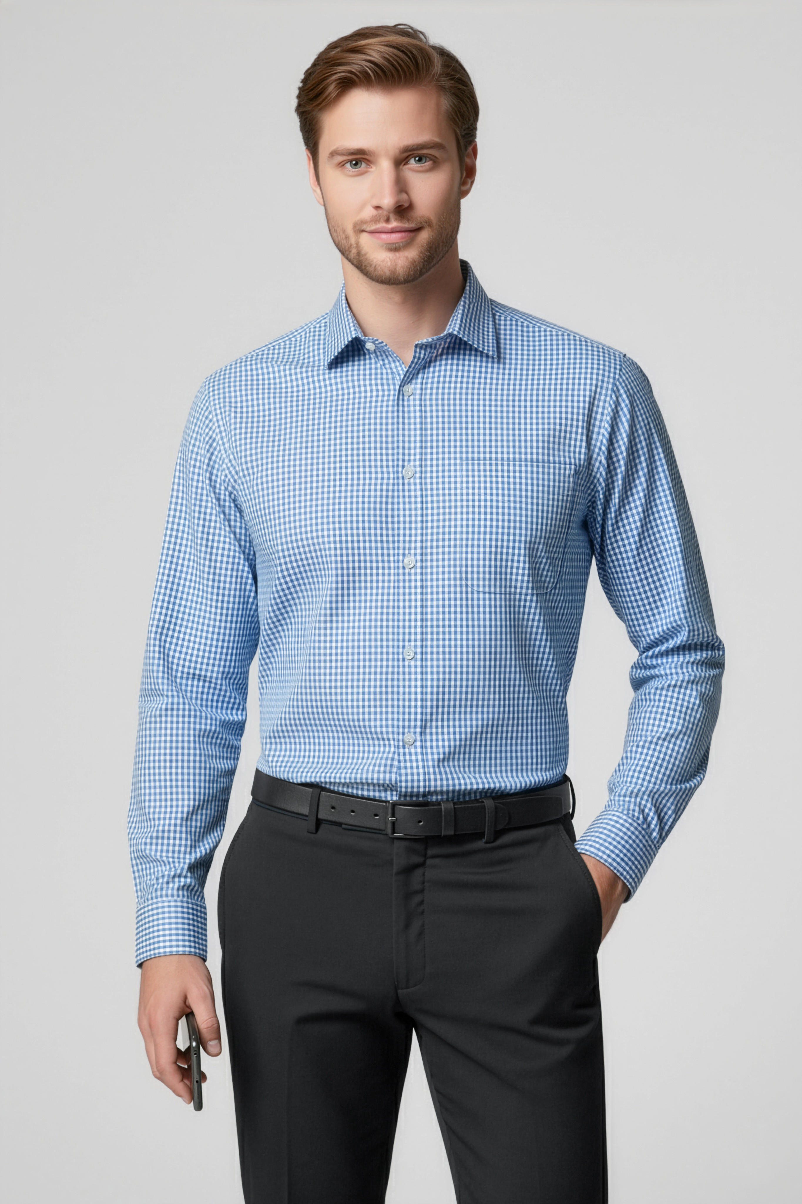 Biz Collection Mens Ellison Long Sleeve Shirts