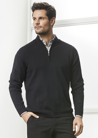 Biz Collection Mens 80/20 Wool-Rich Pullover