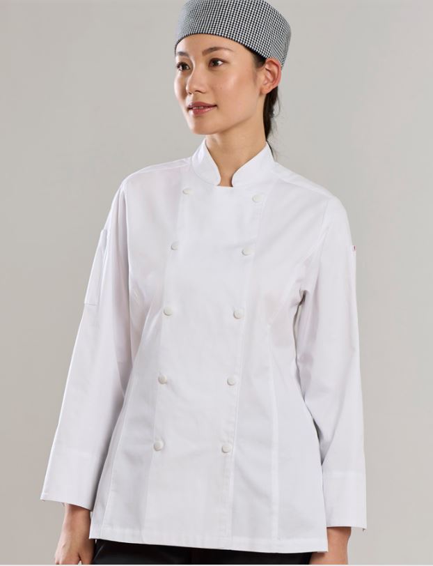 Gusto Womens Cotton L/S Chef Jacket