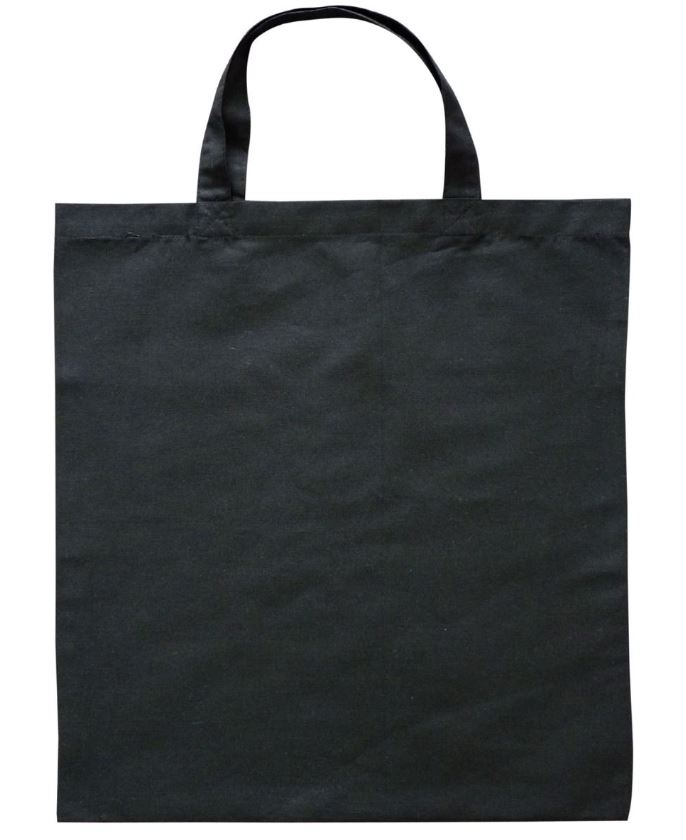 Calico Bag Short Handle - Black