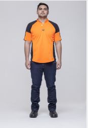 Visible Difference Hi Vis Fitted Rugger Shirt (0110F)
