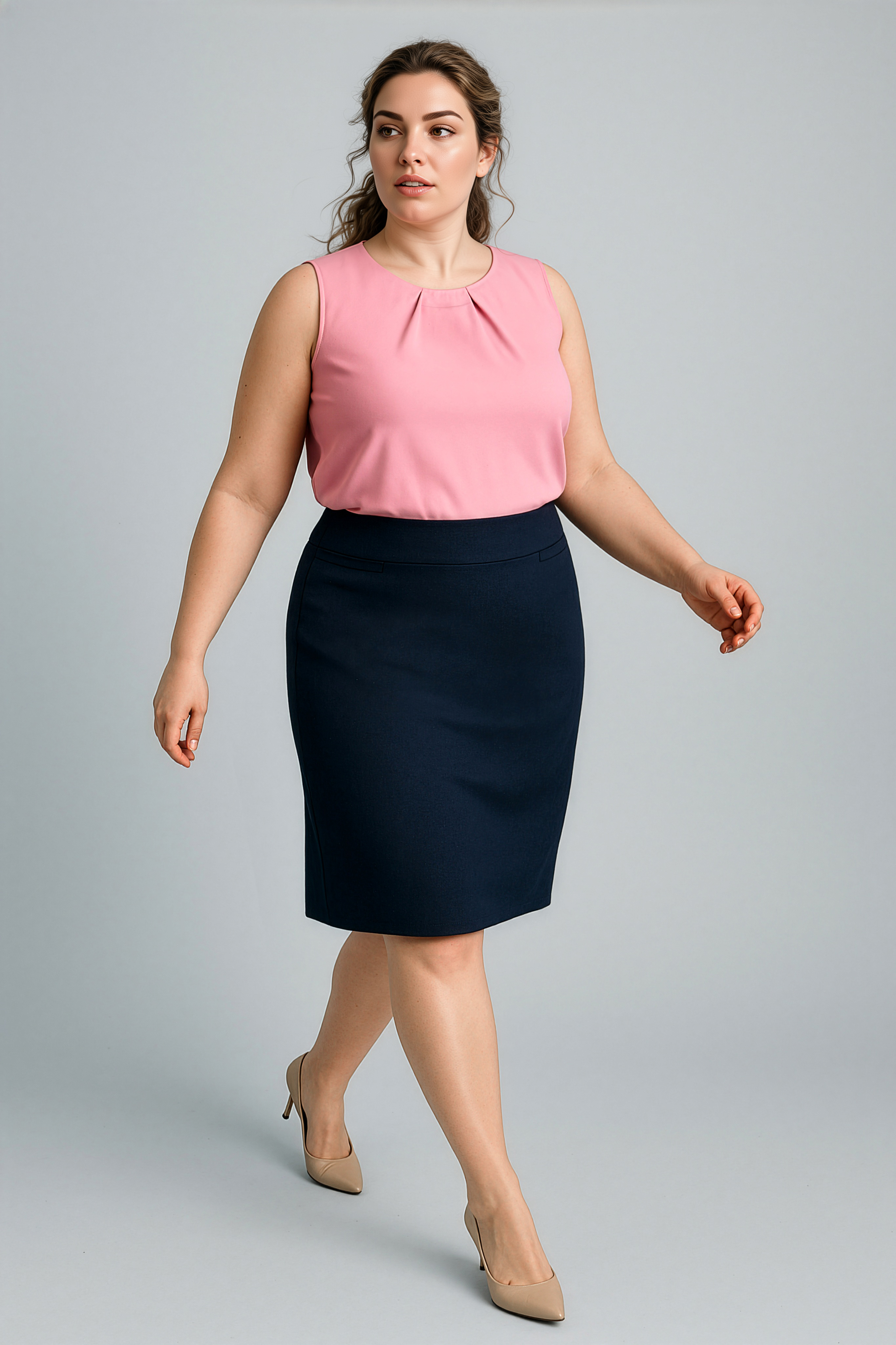 Biz Corporates Womens Relaxed Fit Skirt