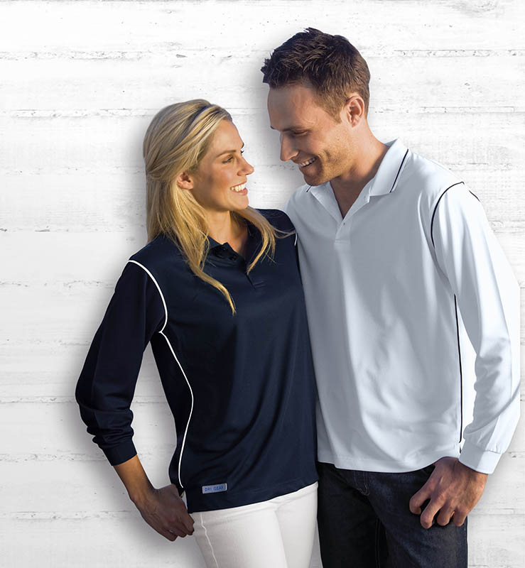 BMV Dri Gear Long Sleeve Hype Polo