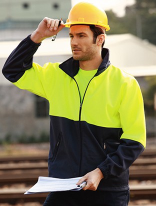 Unisex Adults Hi-Vis Full Zip Fleece