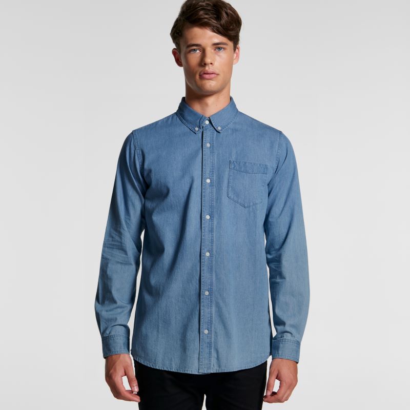 AS Colour Mens Blue Denim Shirts