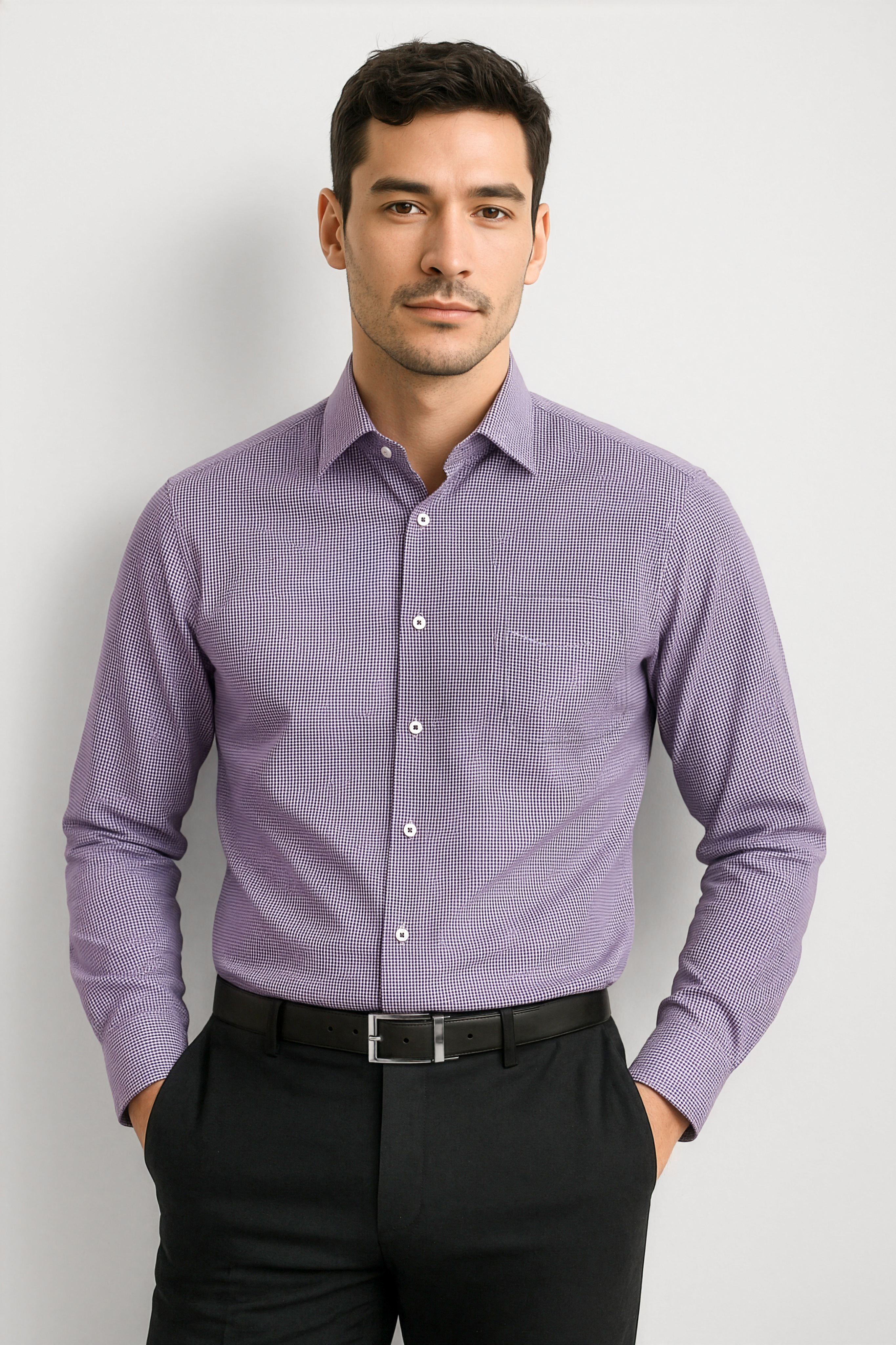 Biz Corporates Mens Newport Long Sleeve Shirts