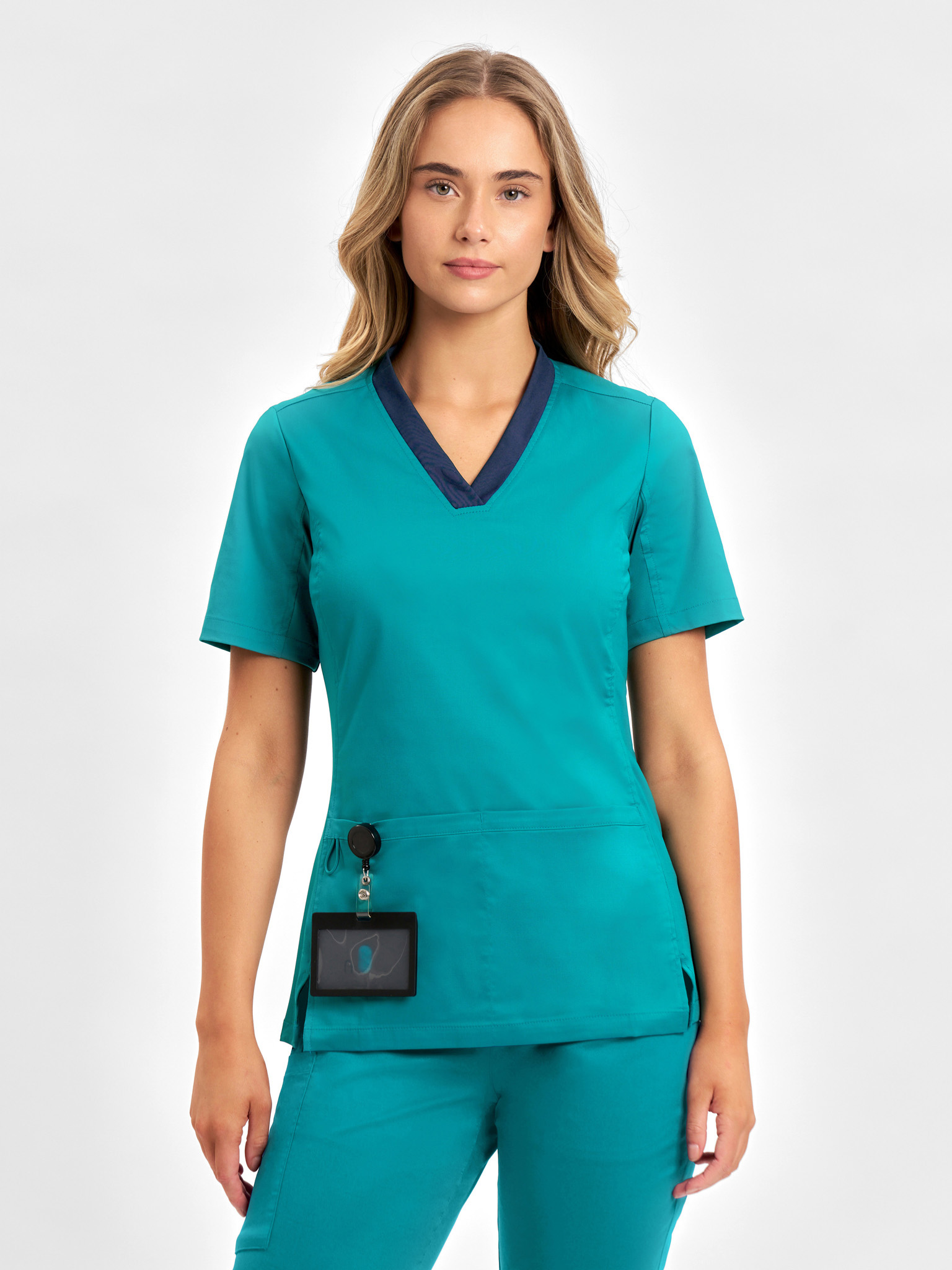 Biz Care Womens Riley V-Neck Scrub Top