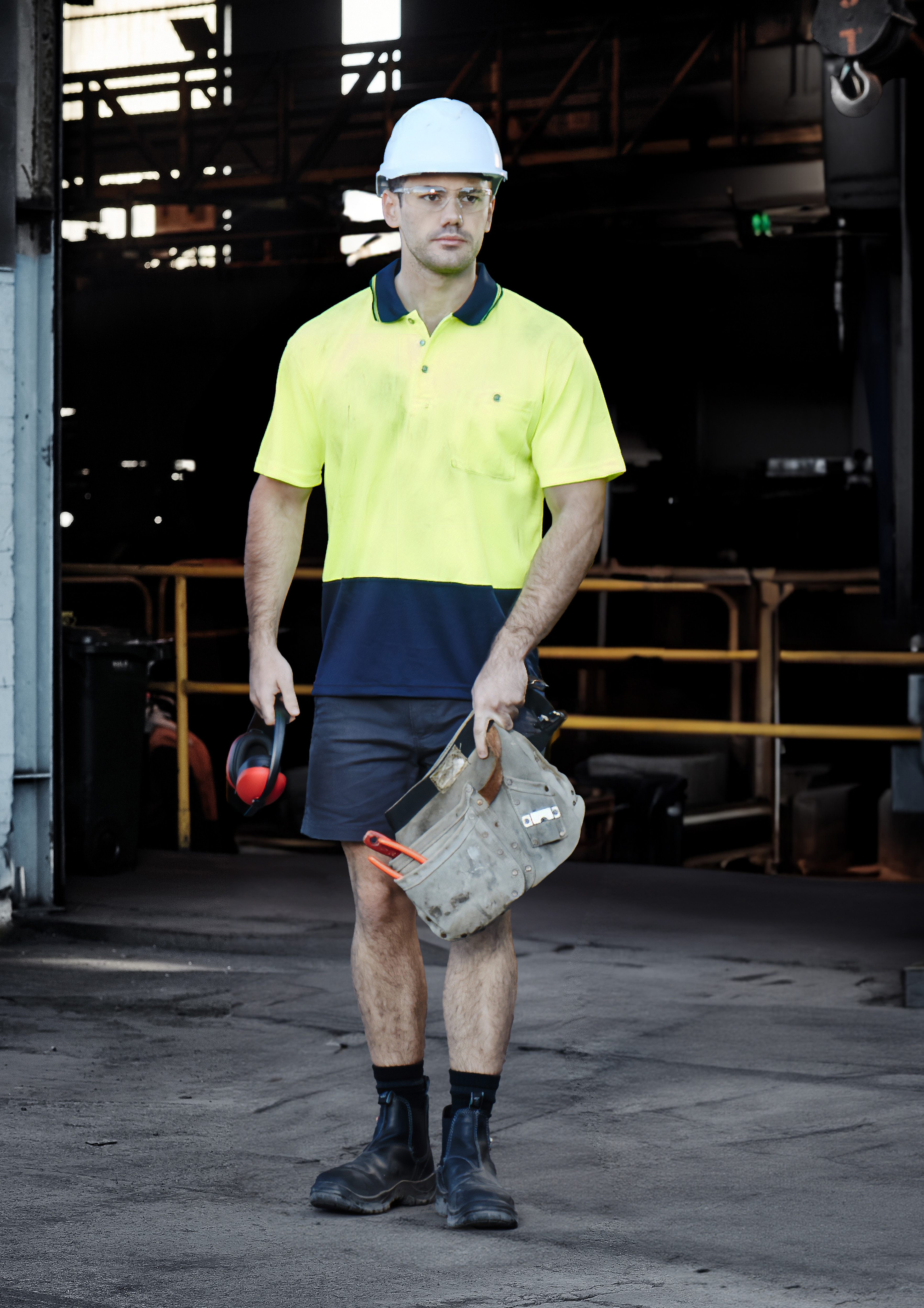 Syzmik Unisex Hi Vis Basic Spliced Polo - Short Sleeve