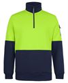JB's 350g Hi Vis 1/2 ZIp Trade Fleece