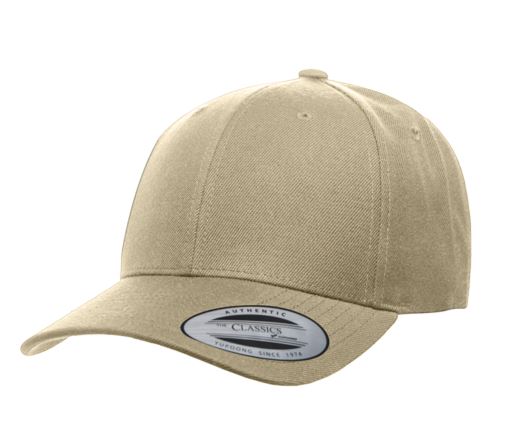 Woolblend Adult Cap Khaki Snap Back