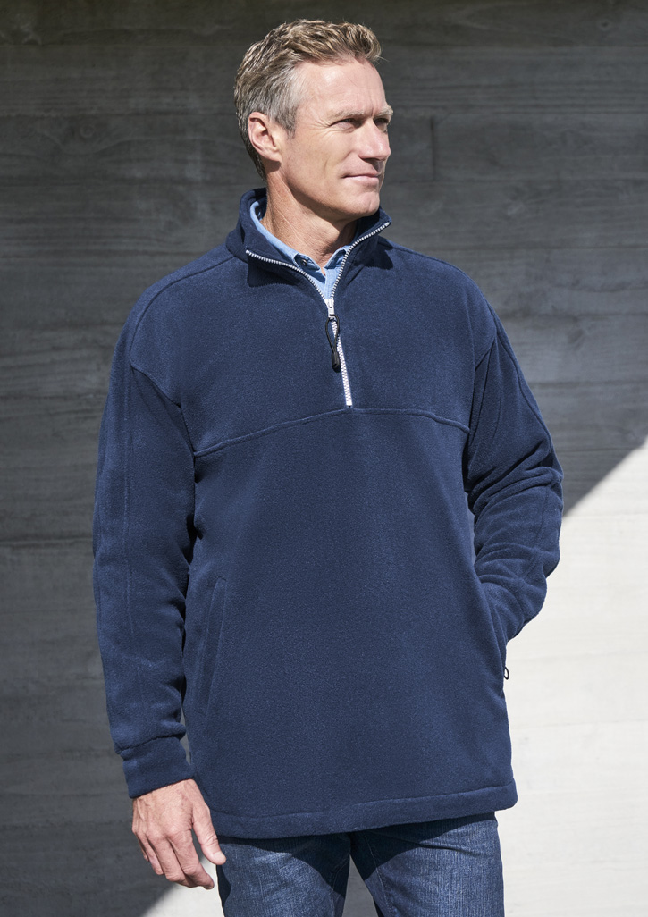 Biz Collection Mens Heavy Weight 1/2 Zip Winter Fleece