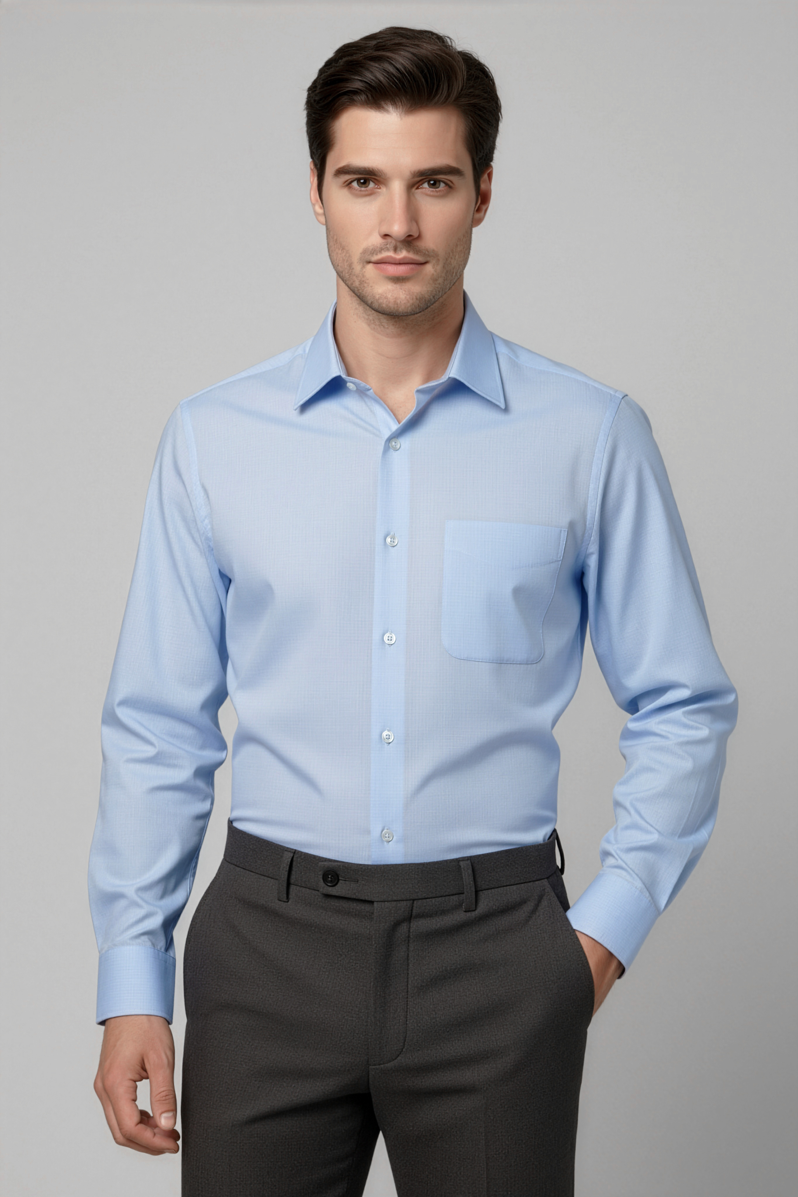 Biz Collection Mens Luxe Long Sleeve Shirts