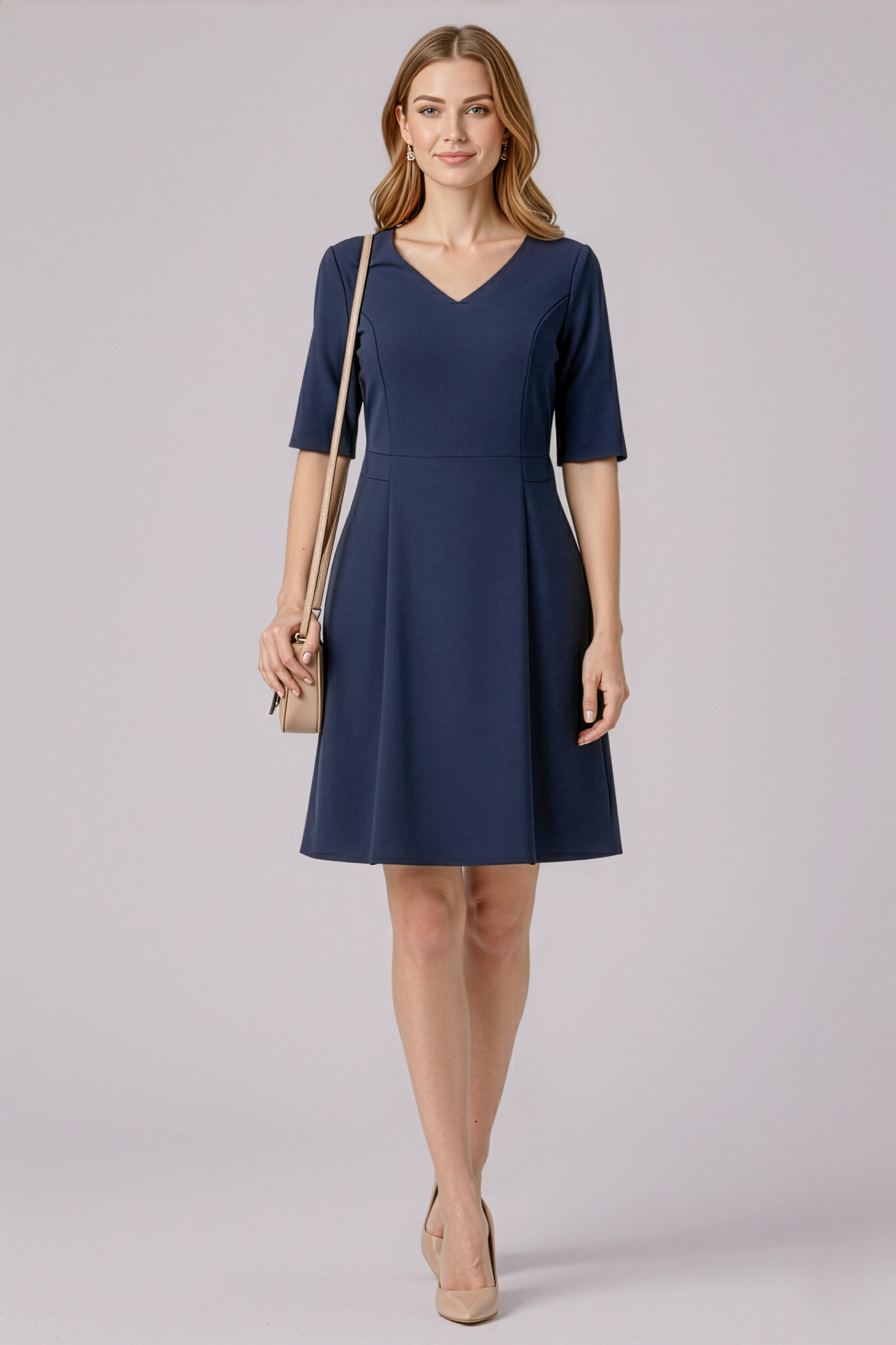 Biz Corporates Womens Siena Extended Sleeve Dress