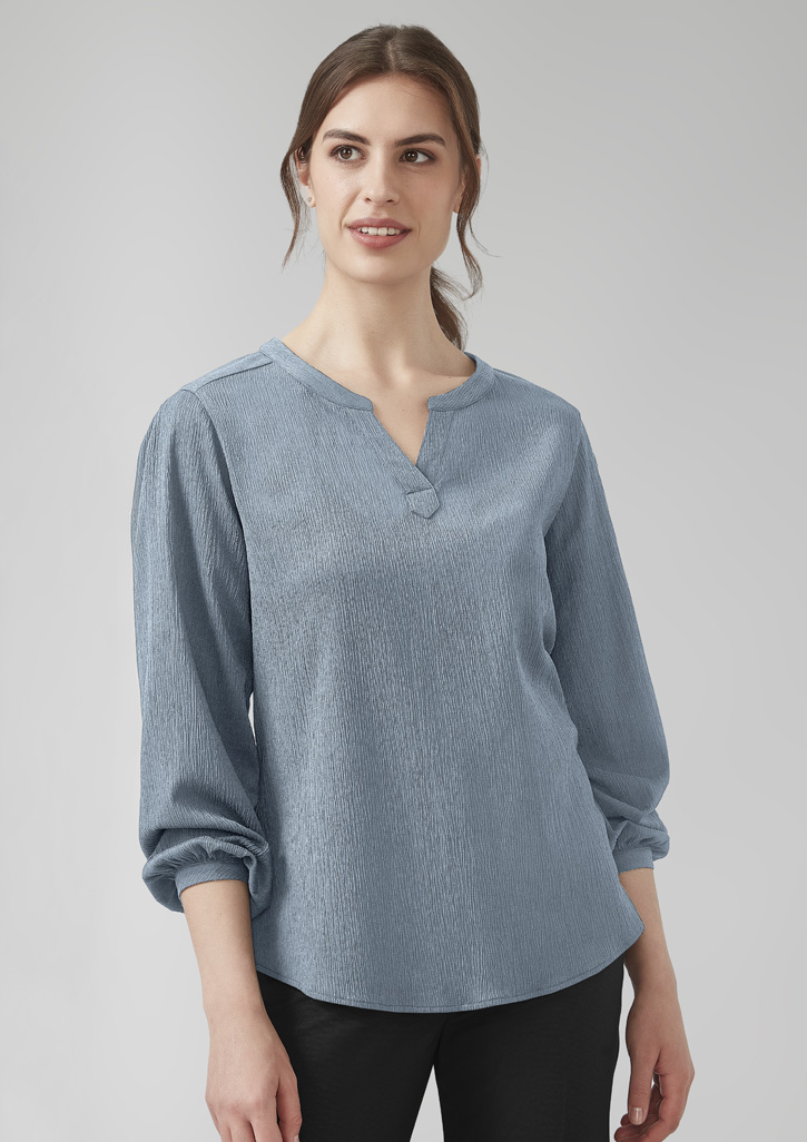 Ruche Womens Long Sleeve Tunic Blouse
